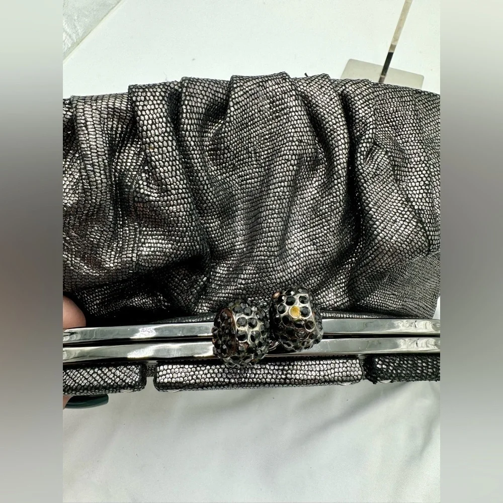 Tracy Reese Black‎ Sequel Kisslock Clutch - Picture 5 of 10